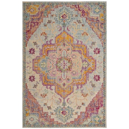 Safavieh 11 ft. x 16 ft. Global Crystal Power Loom Area RugLight Blue & Fuchsia CRS501B-1116